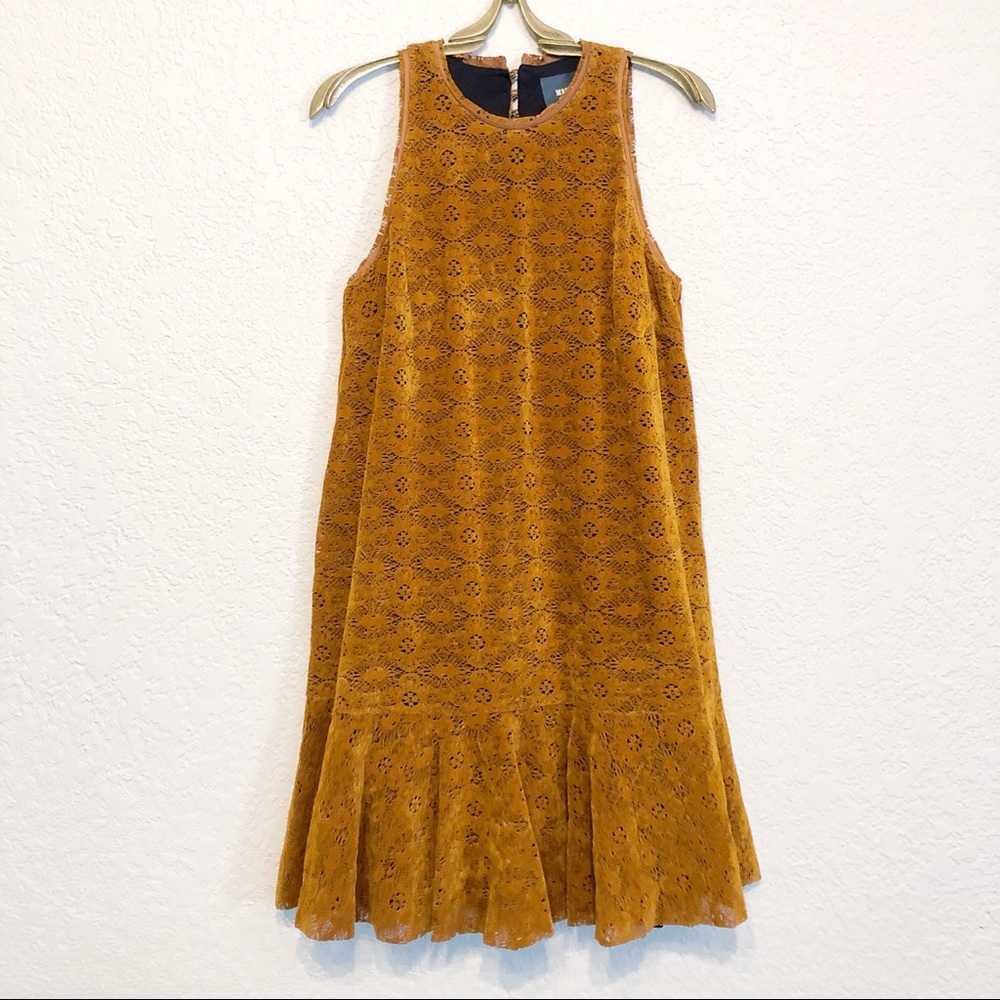 Anthropologie Maeve Velvet Amis Shift Dress Size 0
